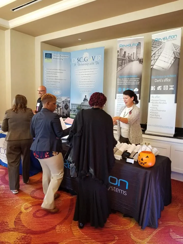 October 20 - Jan working it at the Municipal Association Conference in South Carolina.