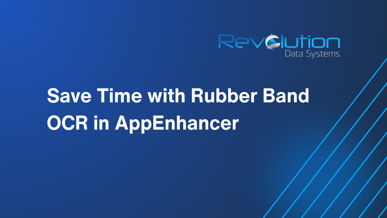 Save Time with Rubber Band OCR in AppEnhancer