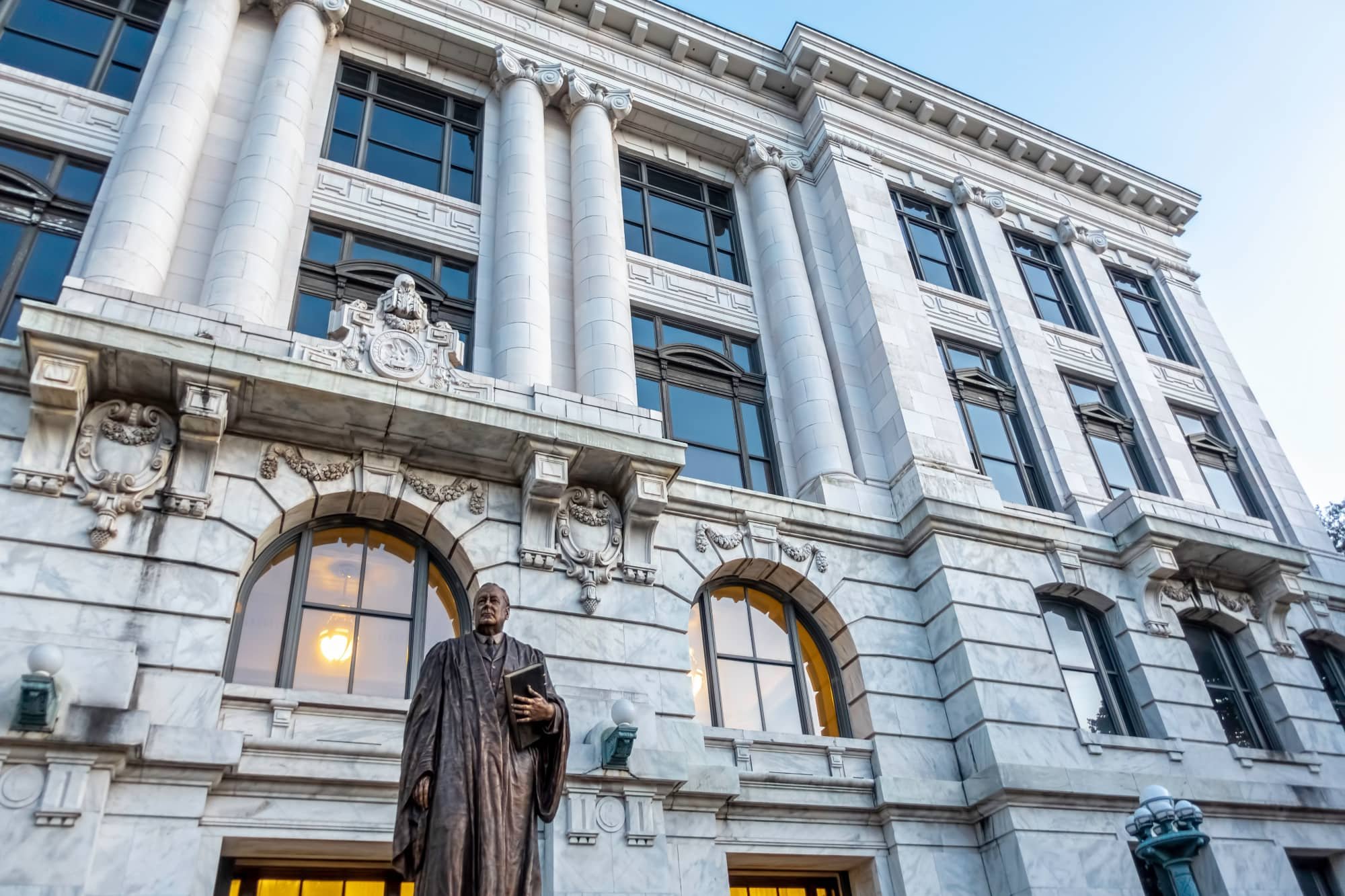 Louisiana Supreme Court Building South Entrance New Orleans Stock