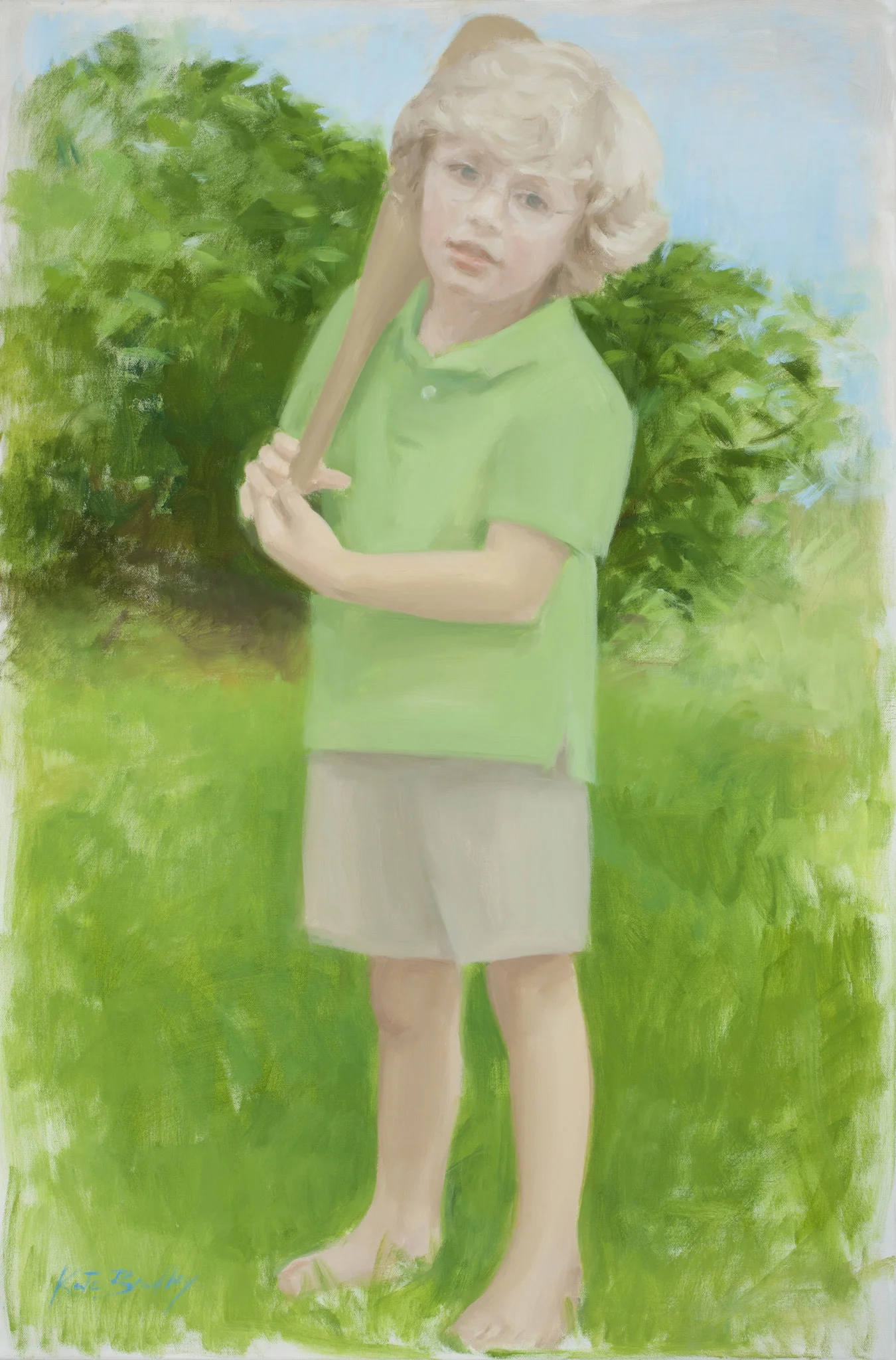 Walter Sherman, Age 5, Oil