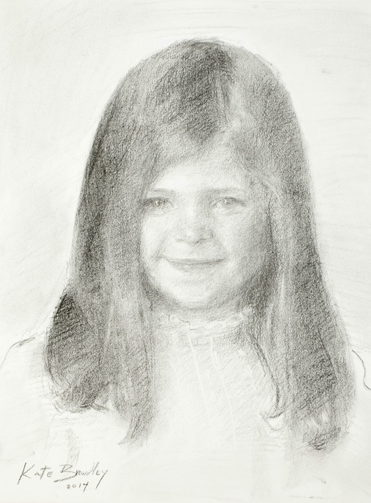 Gracie, Age 5, Charcoal
