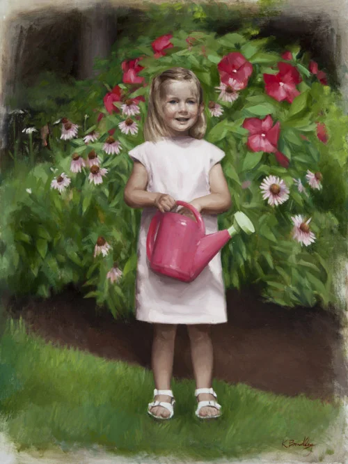 Jane, Age 3, Oil