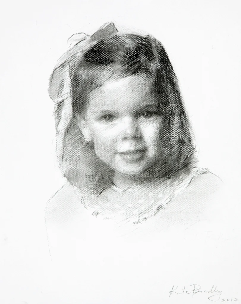 Whitney Bricken, Age 3, Charcoal