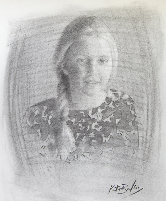 Kathryn Bragg, Age 12, Charcoal 