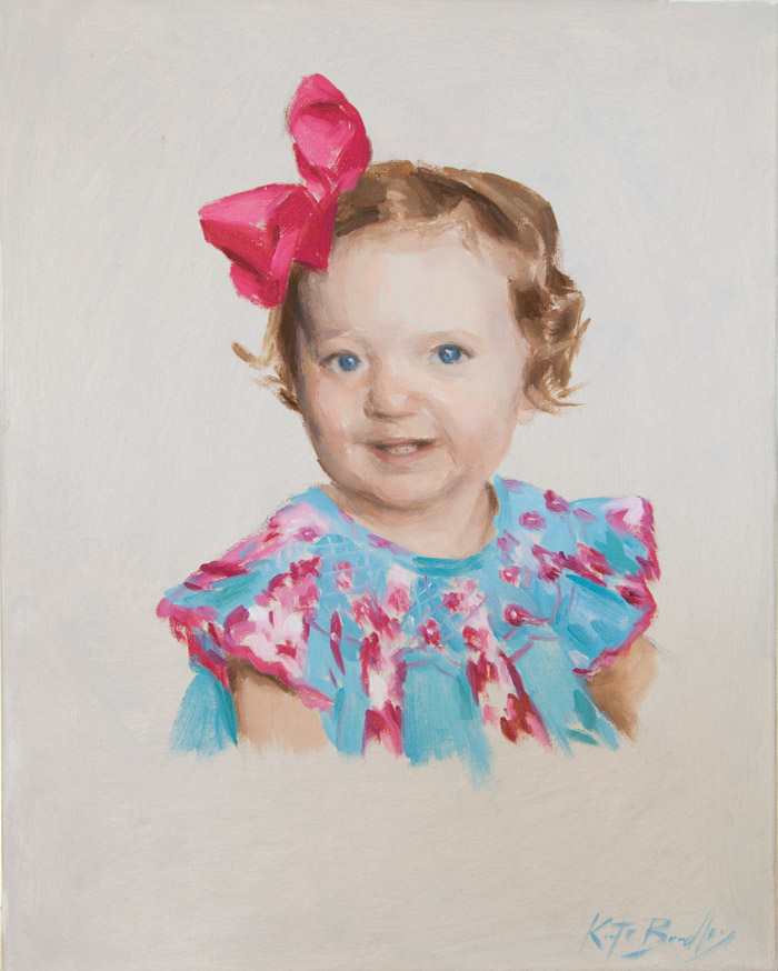 Emmie Grant, Age 1, Oil on canvas
