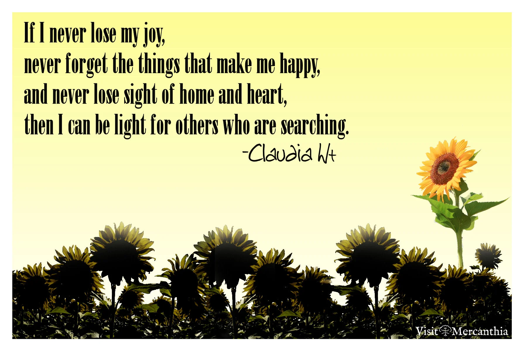 I can be the light...