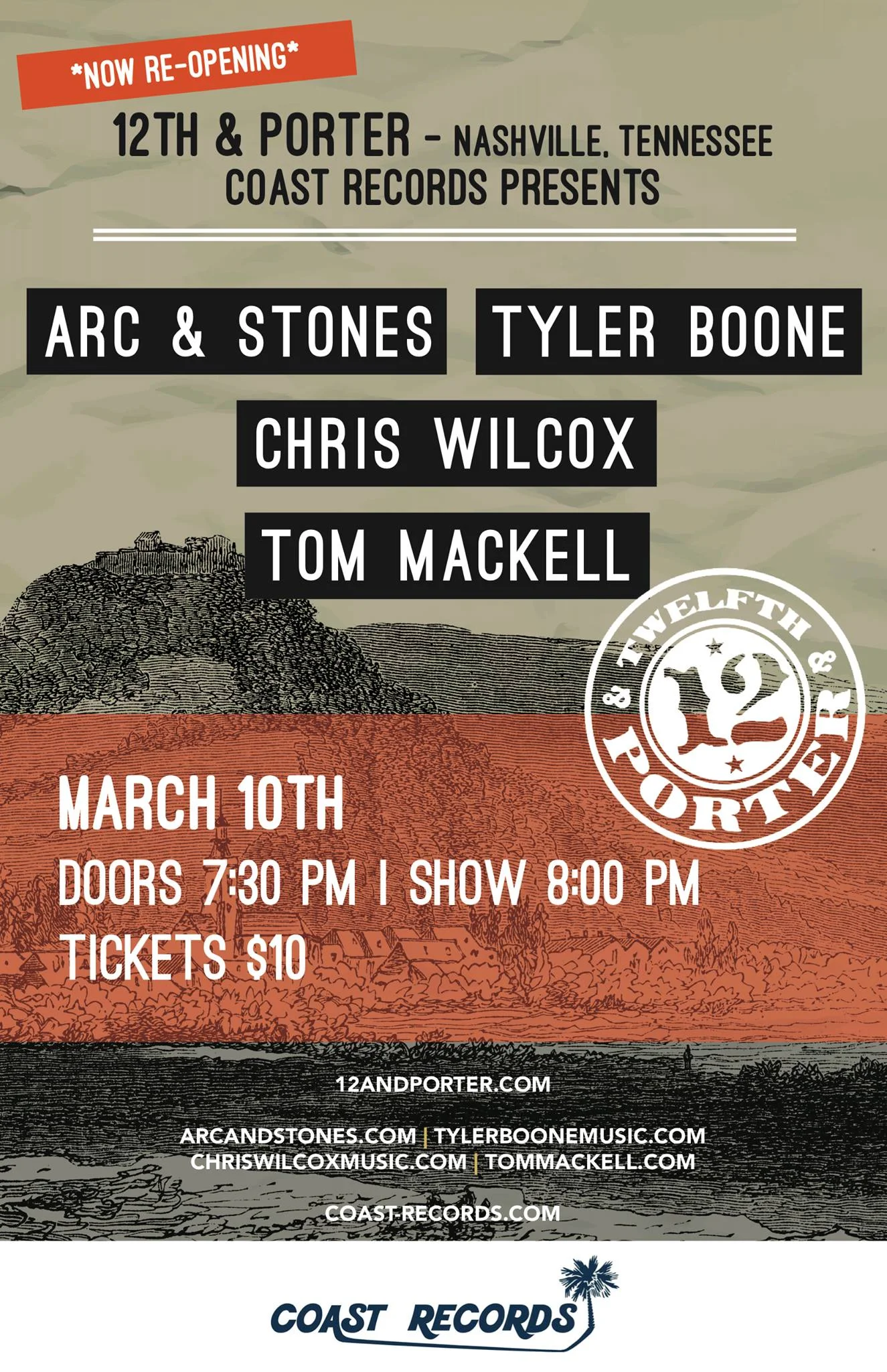 Coast Records Showcase @ 12th & Porter (Nashville)