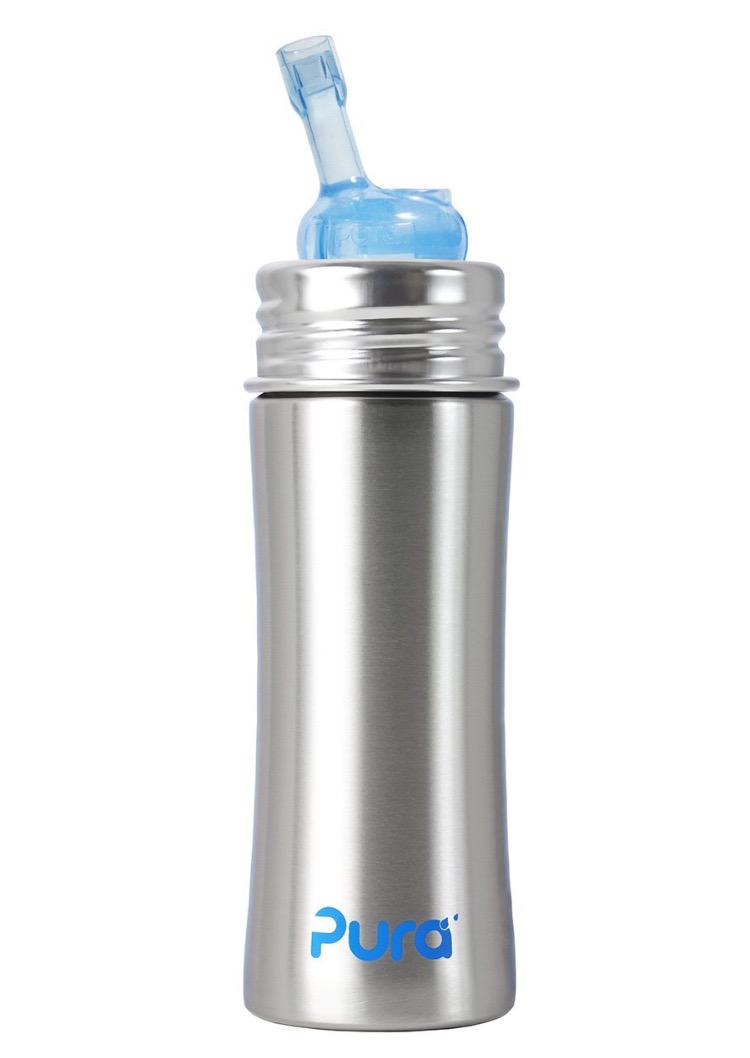 Pura Kiki 11oz/325ml Stainless Steel Sippy Cup Bottle w/Sleeve