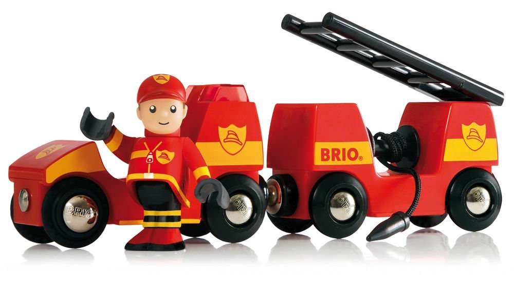 Brio Fire Engine Train Set