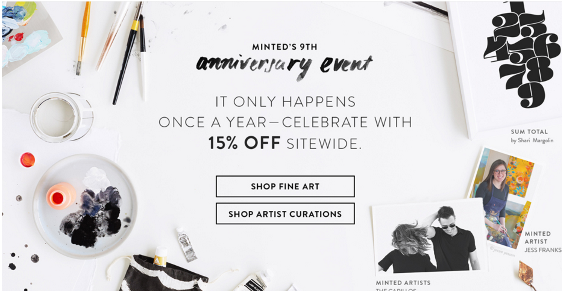 Minted Anniversary Sale: 15% off sitewide with code