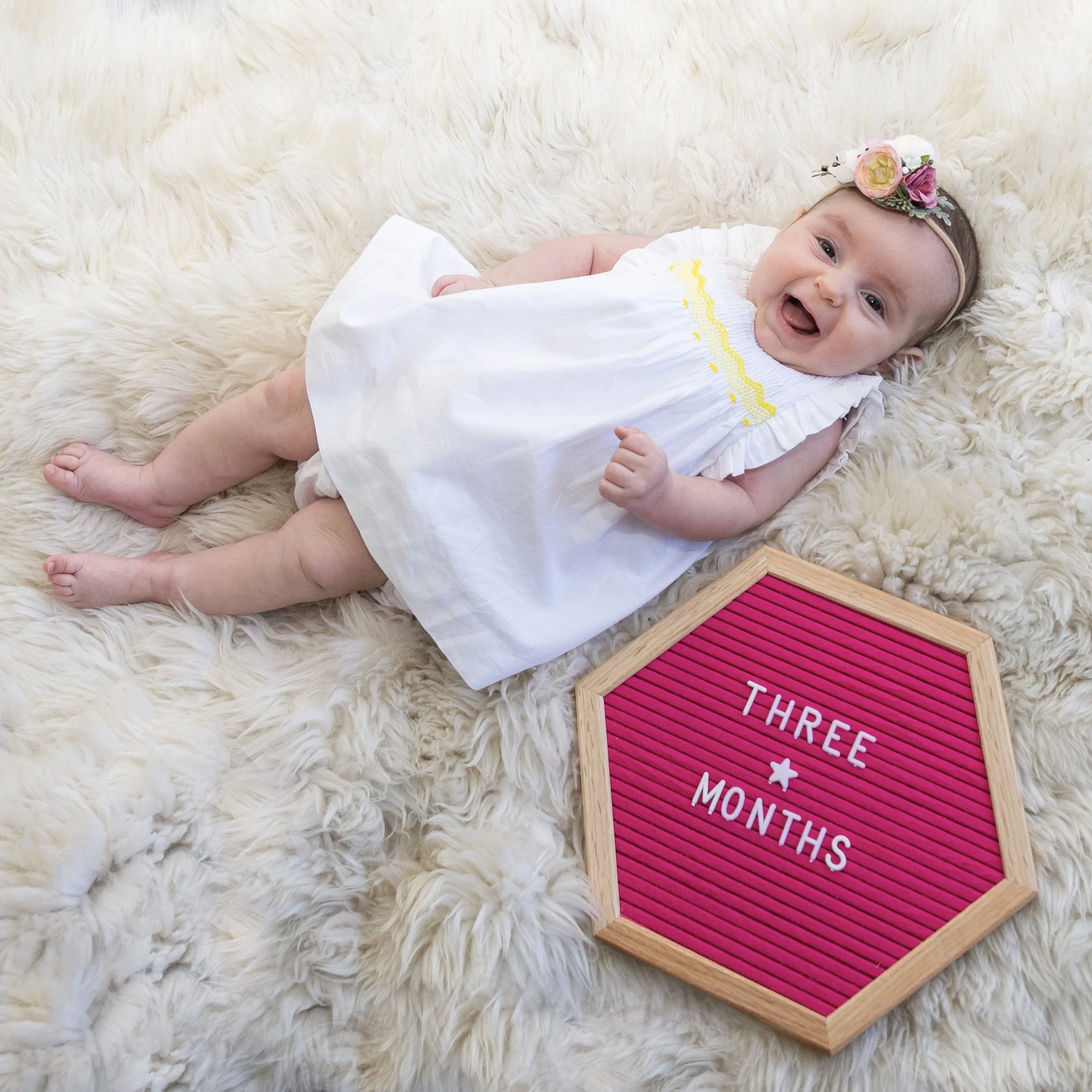 Baby Girl's Month-by-Month Photos