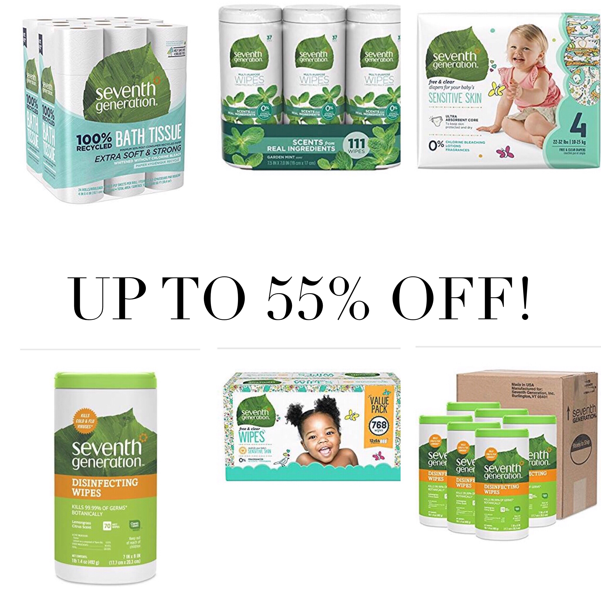 Seventh Generation: up to 55% off