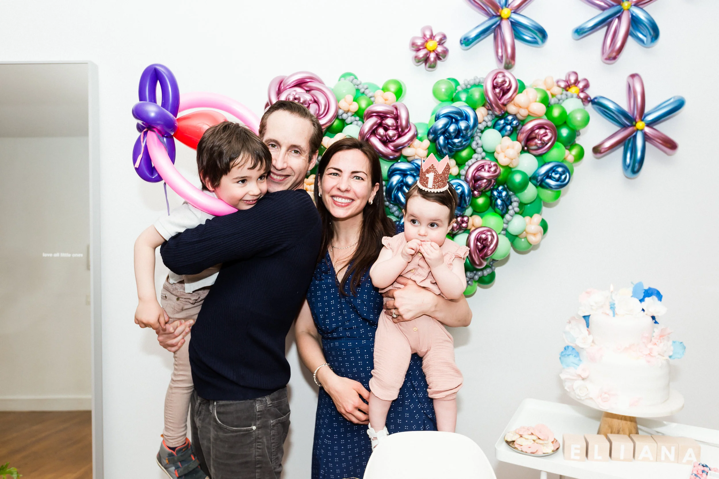 Eliana's Spring Flower-Themed 1st Birthday Party (with Brass Band and Balloon Art)