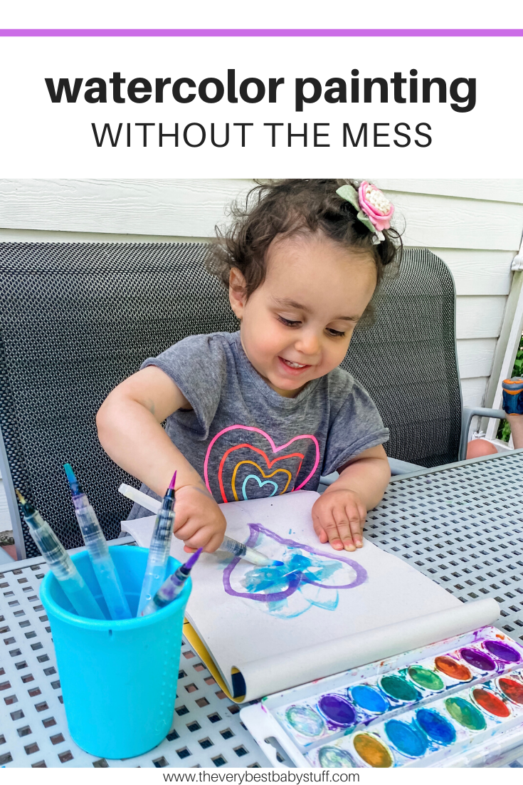 No Mess Watercolor Painting with Washable Brush Pens and Other Kid Summer  Activities — The Very Best Baby Stuff