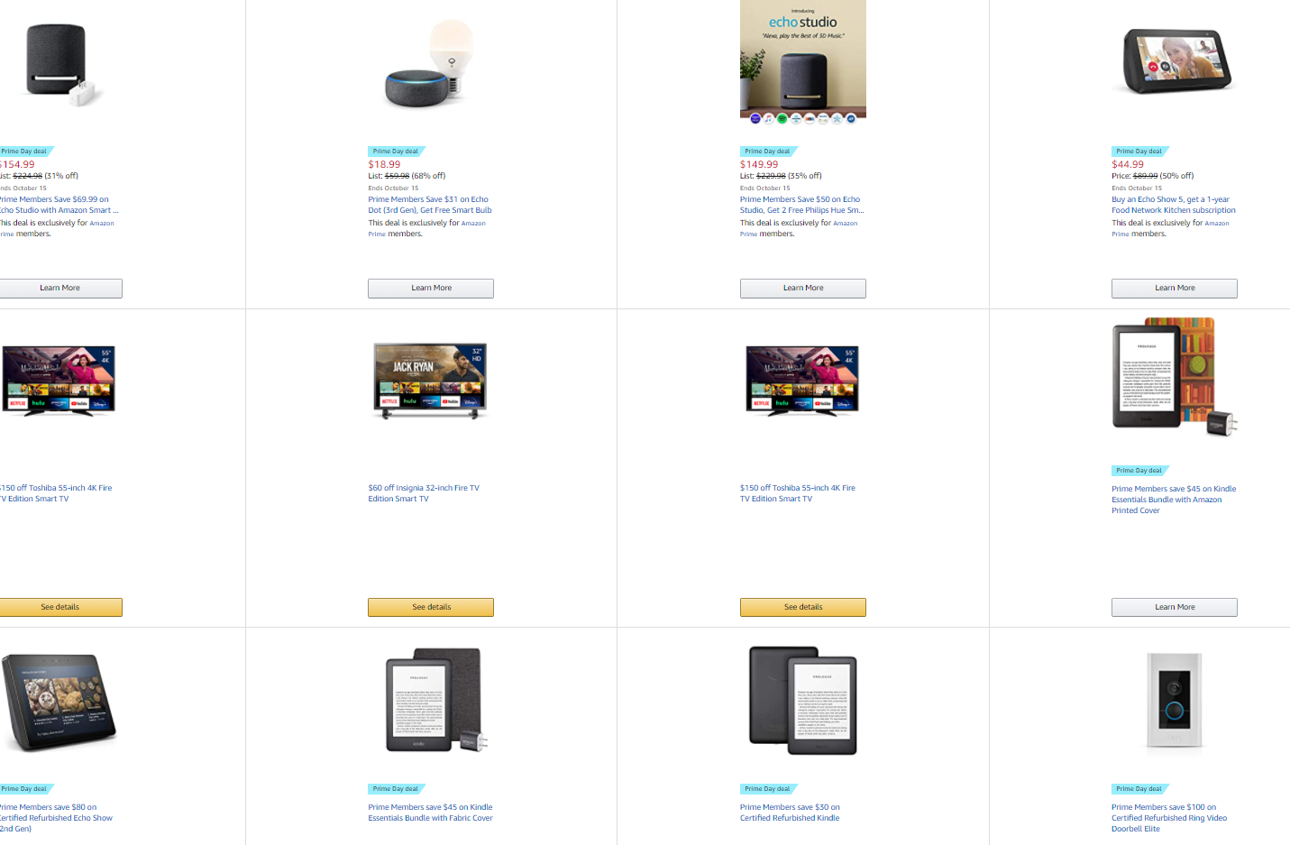 Prime Day 2020: Amazon Device, Accessory and Subscription (Music, Audible) Deals