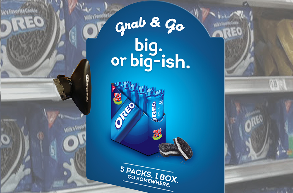 Oreo Grab & Go in-store marketing