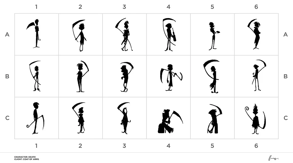 Silhouettes of “Death”
