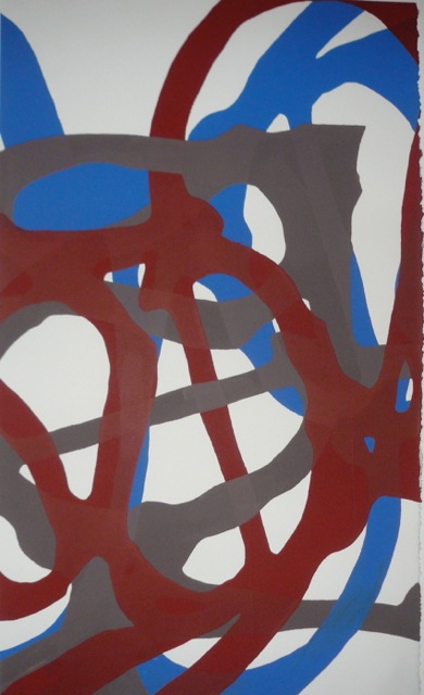 What Remains 17.5 x 10.5 inches Acrylic on paper