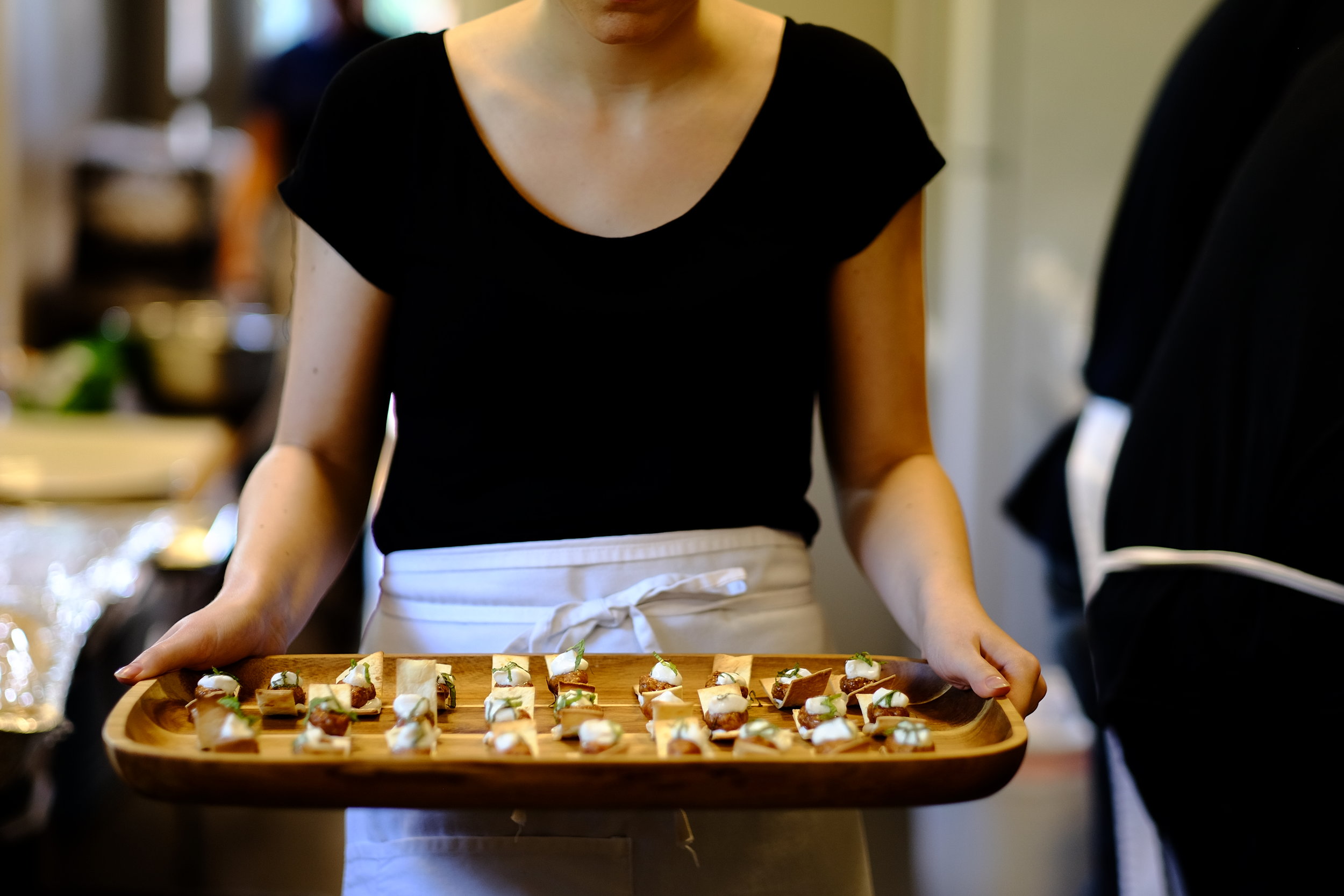 Aga with canapes.JPG