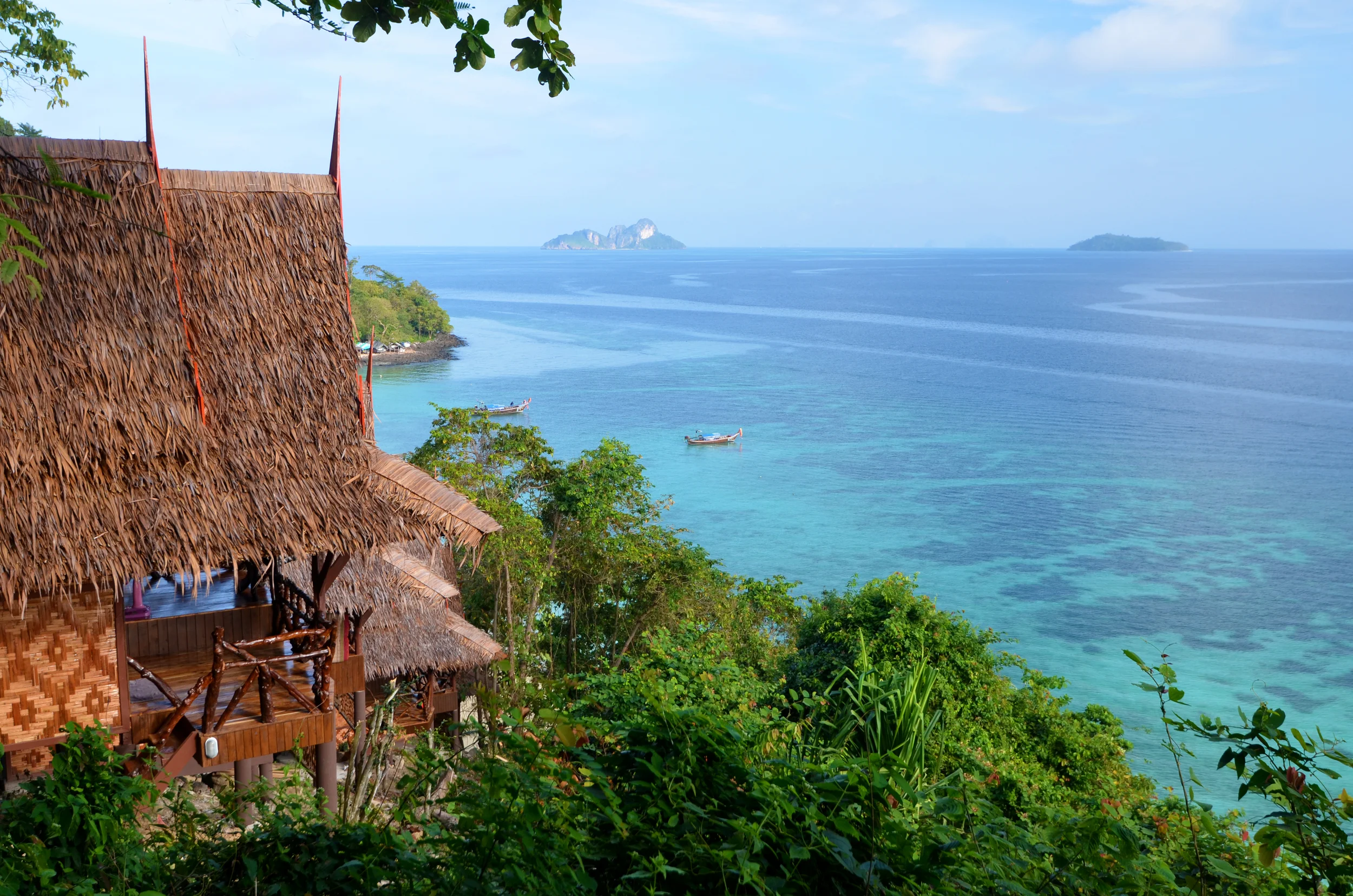 The amazing view from Phi Phi Relax Resort's hillside bungalows
