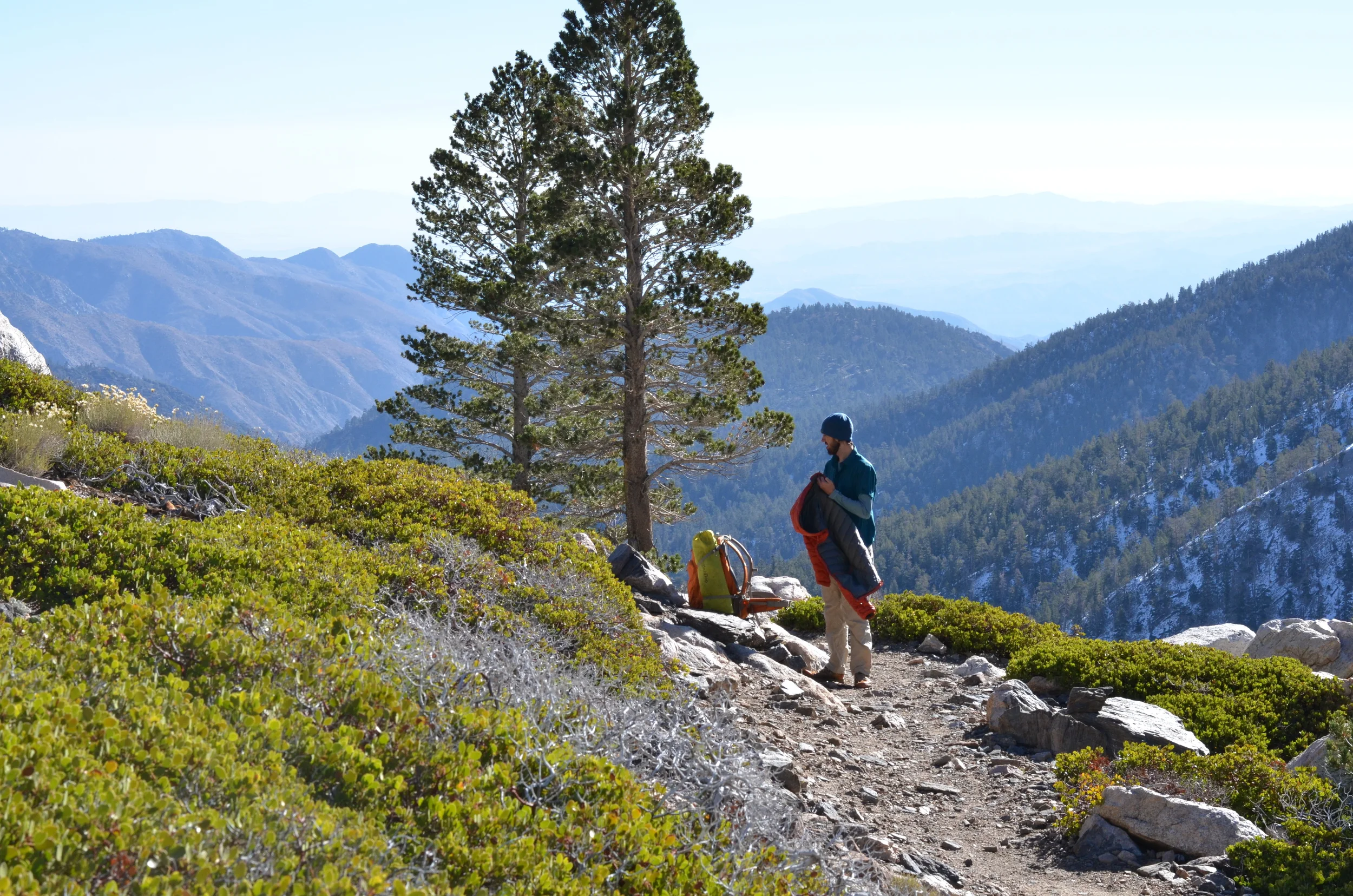 Great views on the way down