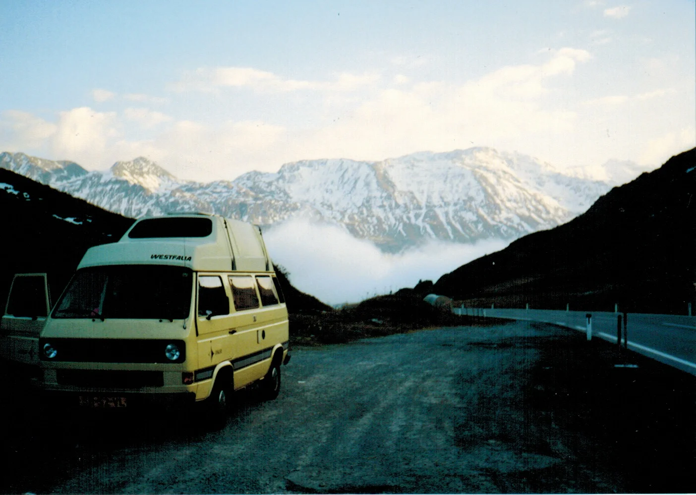 Our awesome camper van in the Alps 