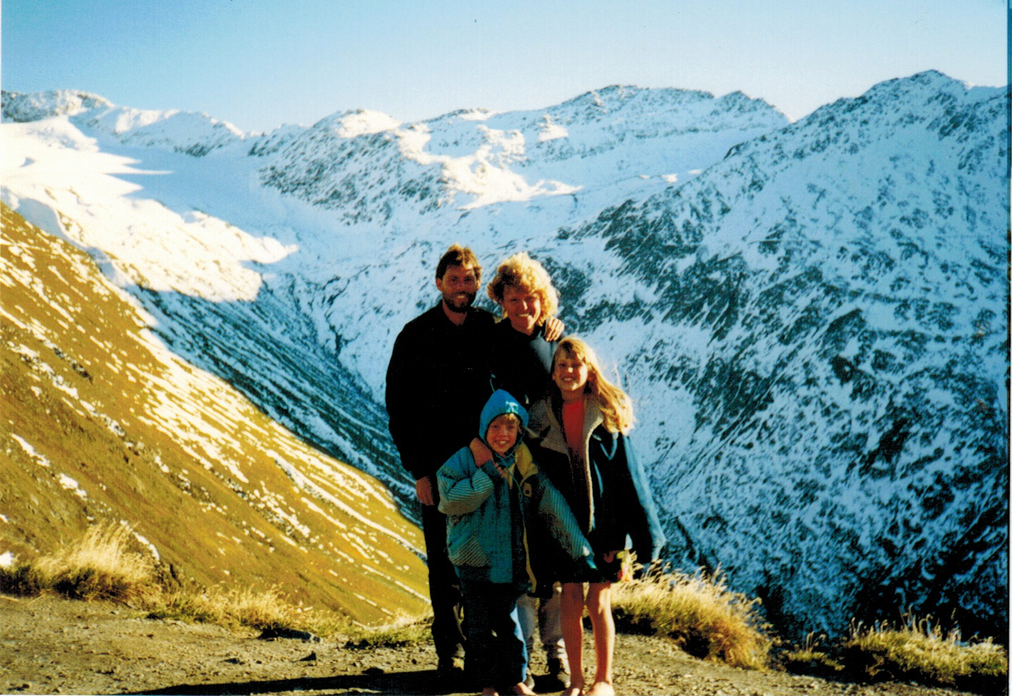 My crazy and awesome family in the Alps
