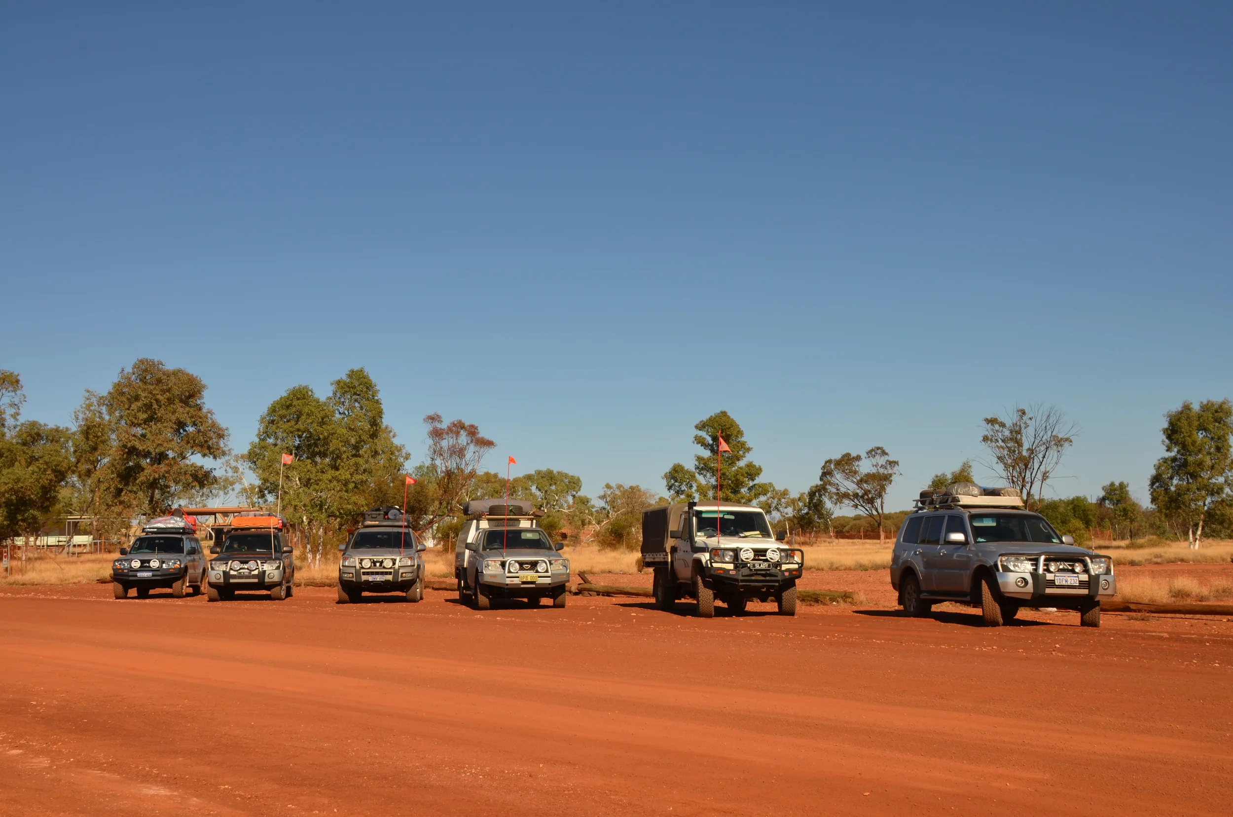 Our group lined up and ready to go at the start of the track 