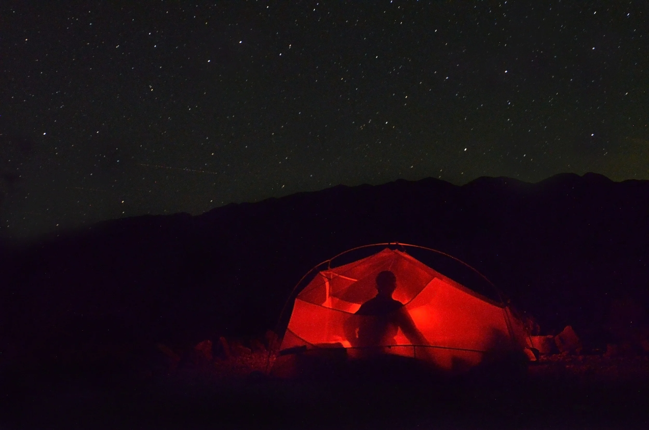 Using our Fly Creek UL3 tent in Death Valley National Park 