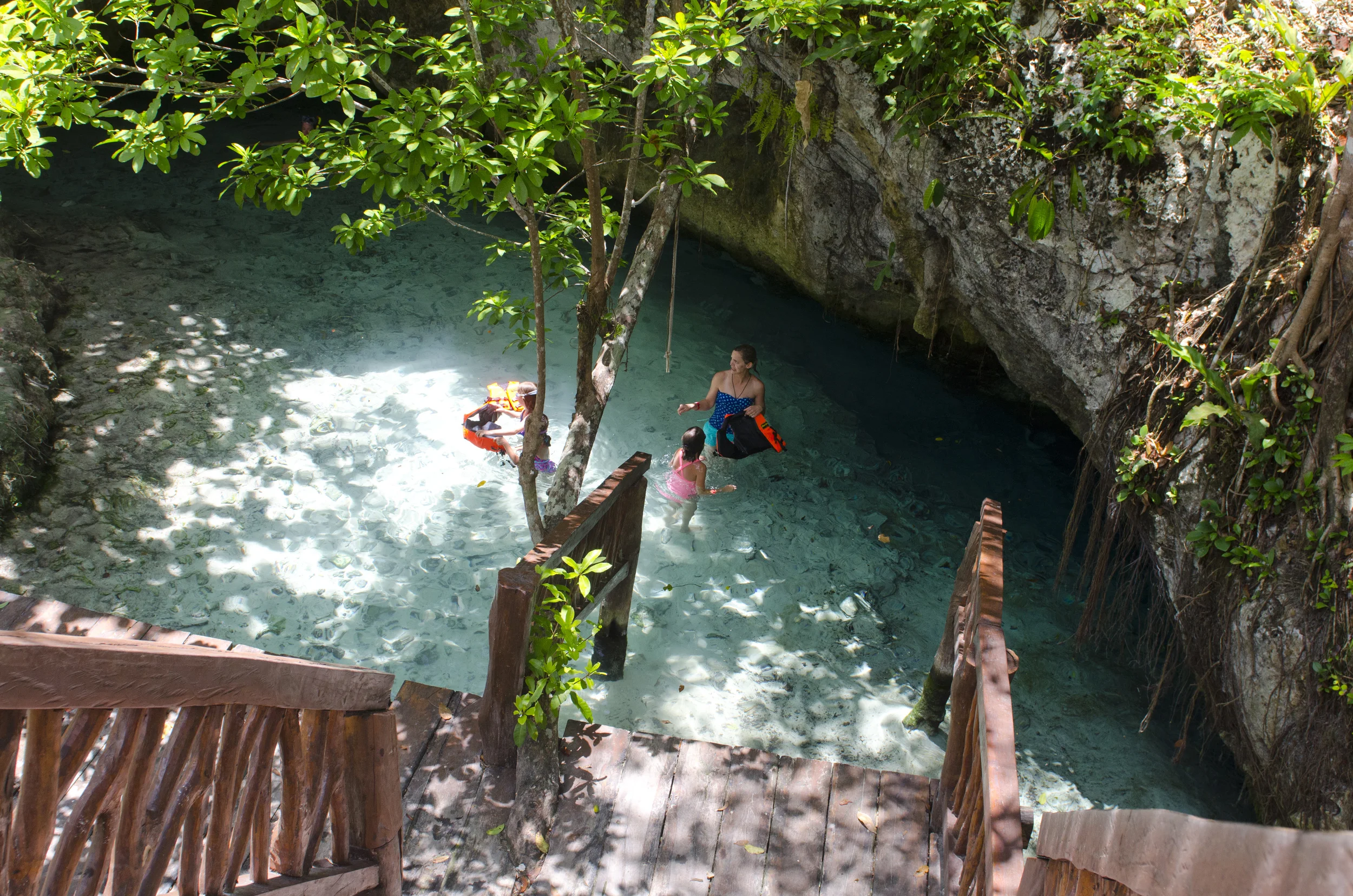The smaller sink hole 