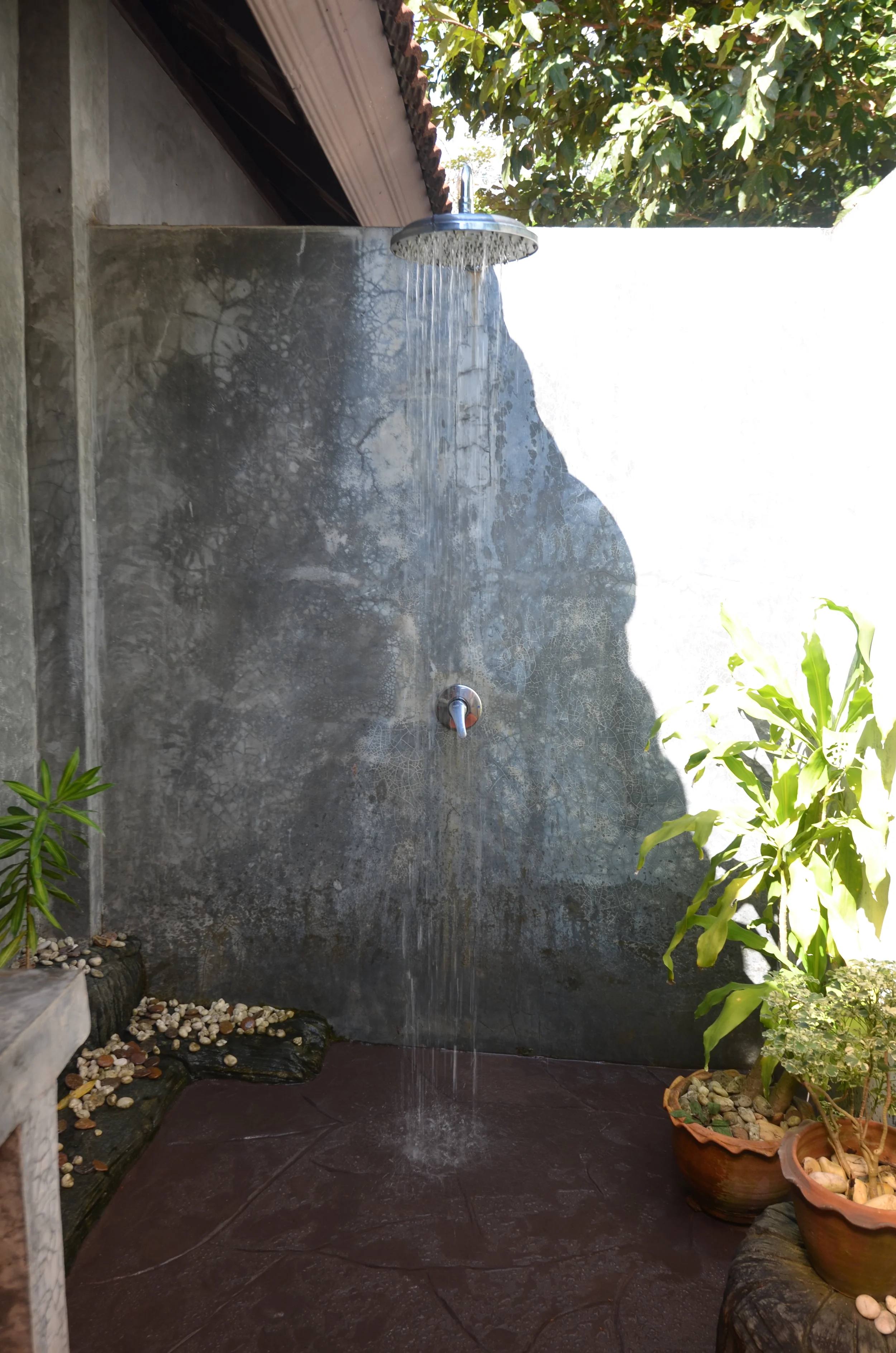 Our amazing outdoor shower
