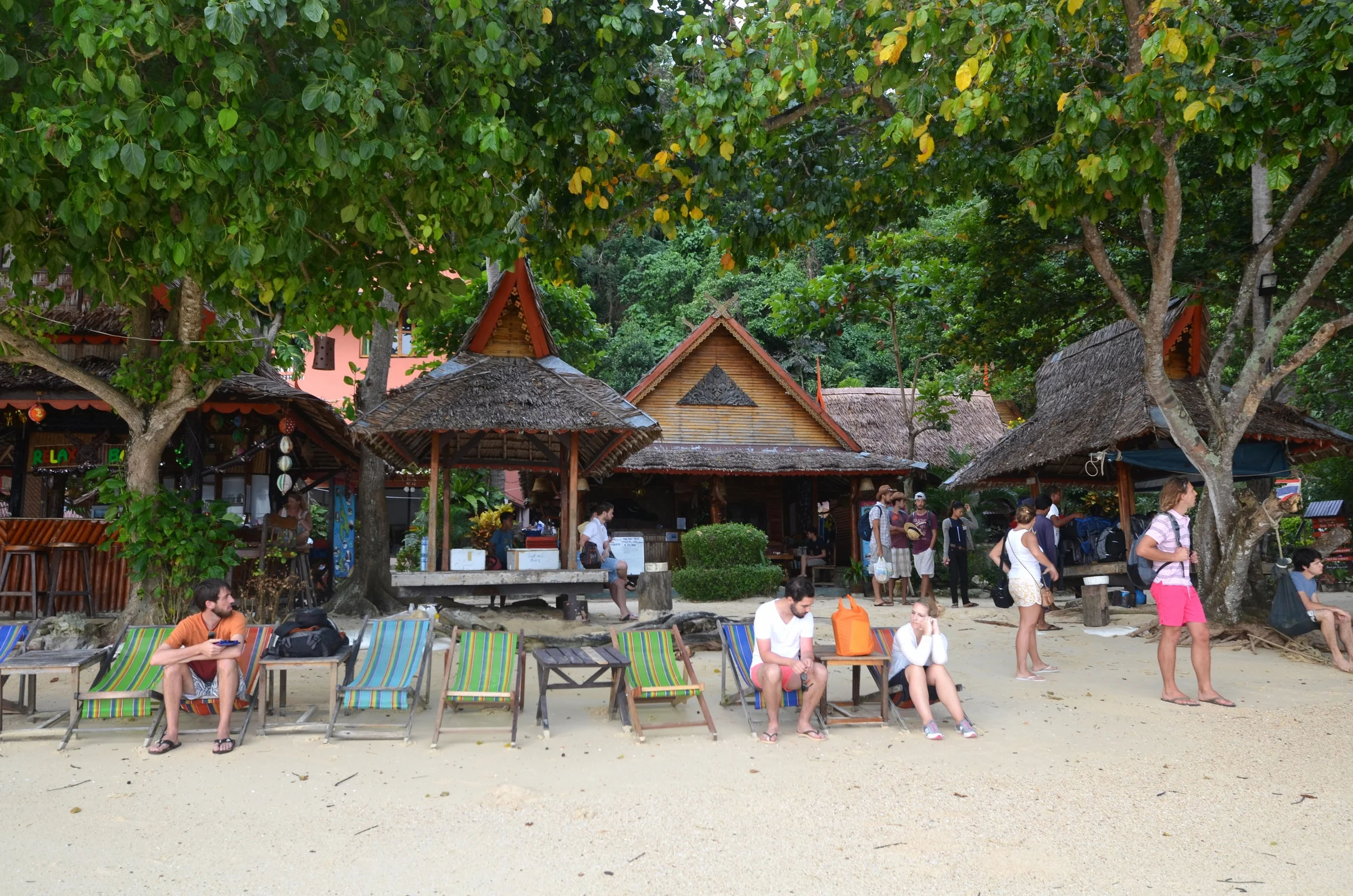 Beach and entrance to Phi Phi Relax Resort