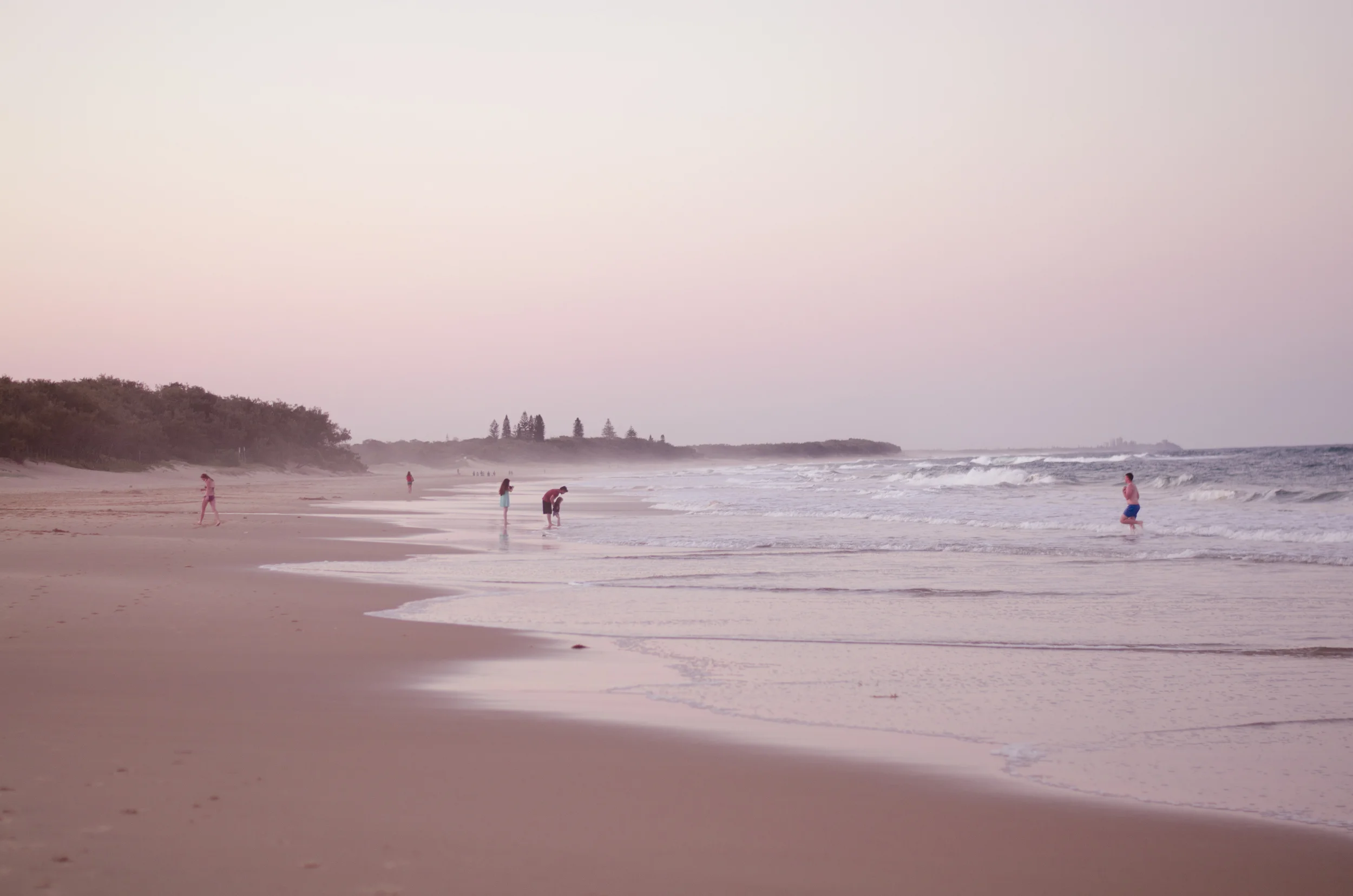Sunset over Dicky Beach
