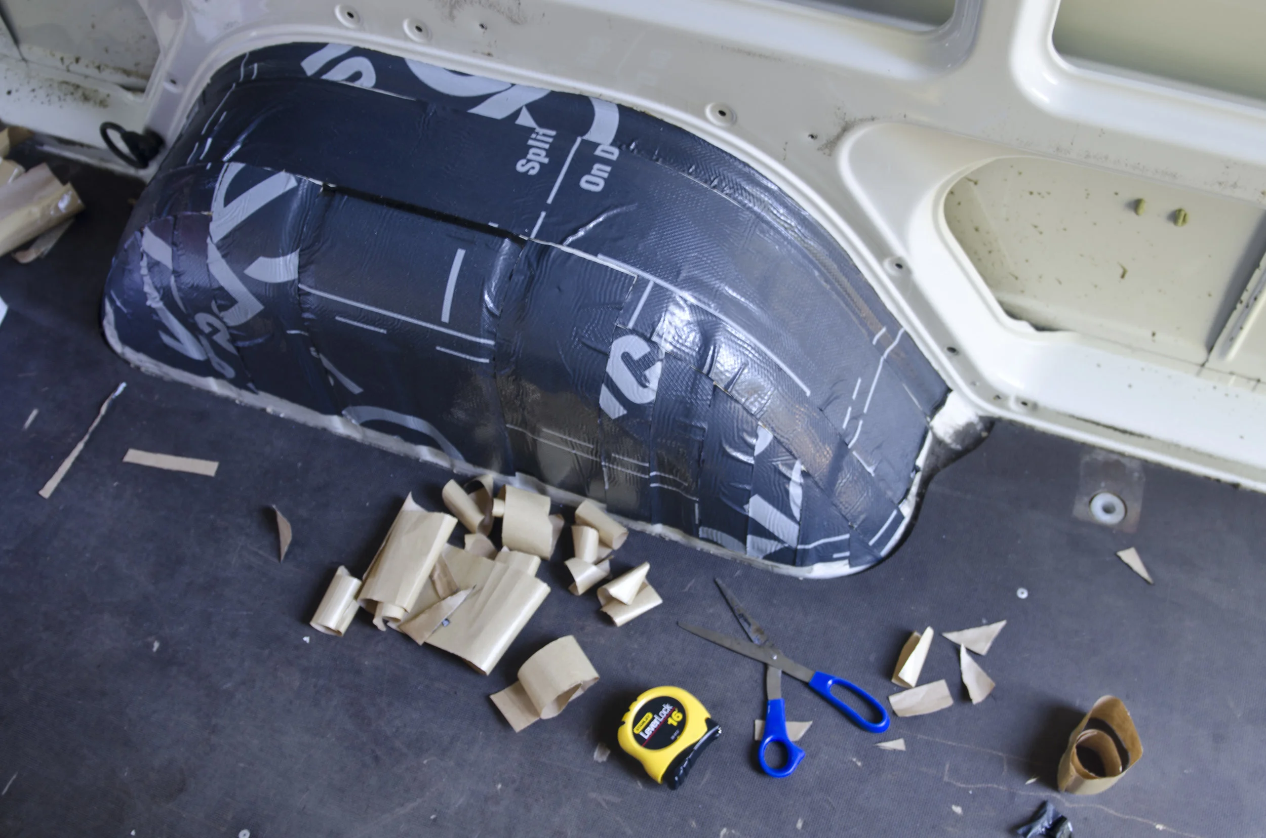 Doing some "sound deadening" with ice & water shield roofing underlayment