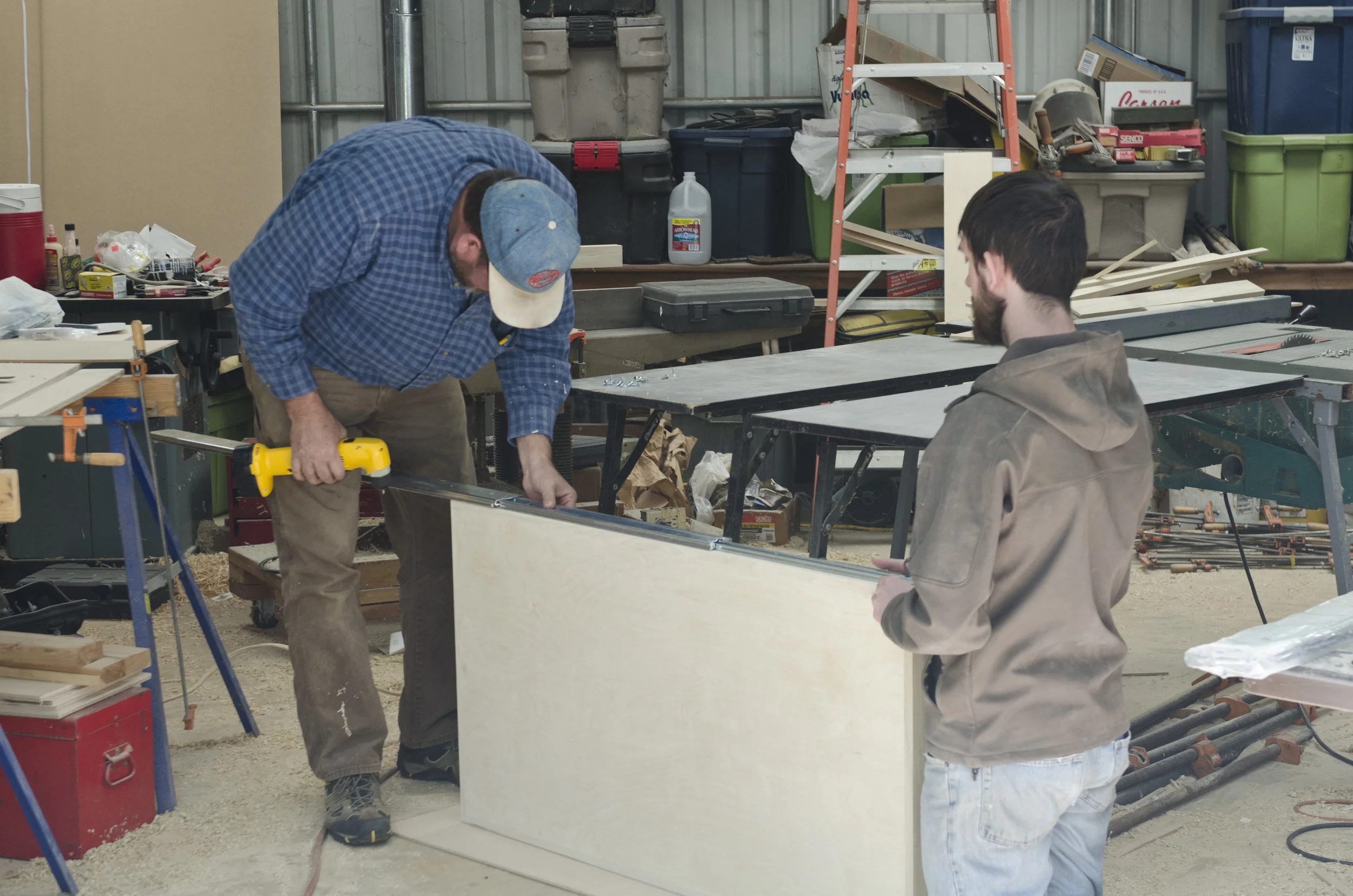 Mounting sliders on our table