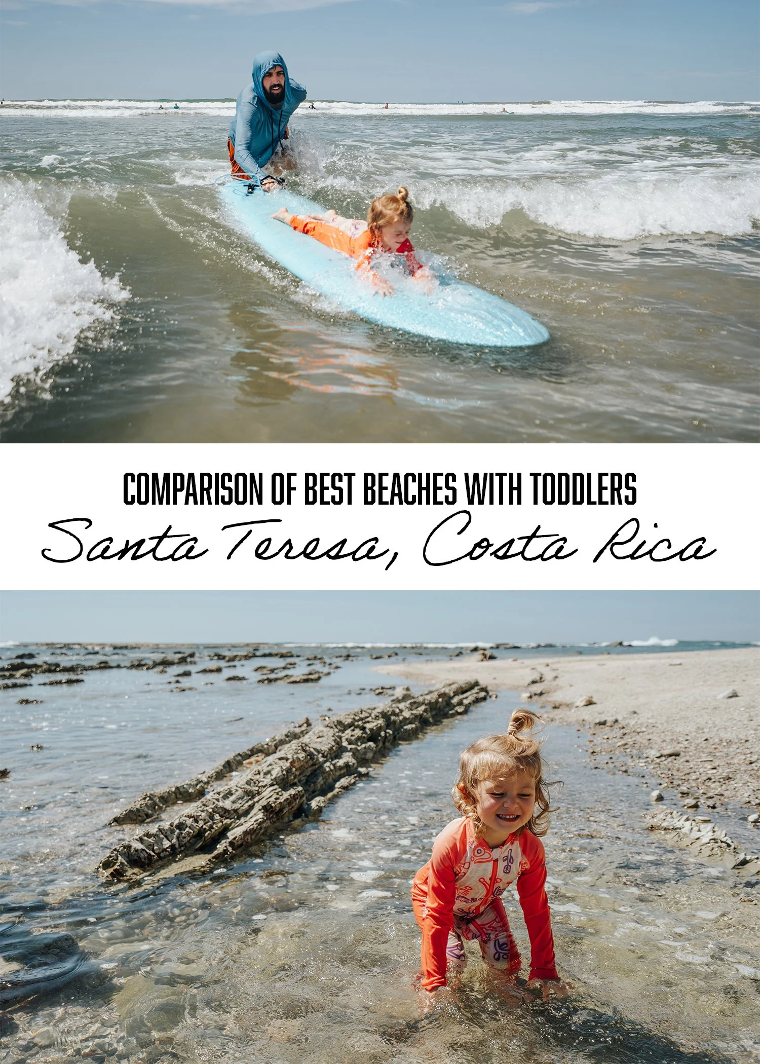 Comparison of Best Beaches With Toddlers in Santa Teresa, Costa Rica