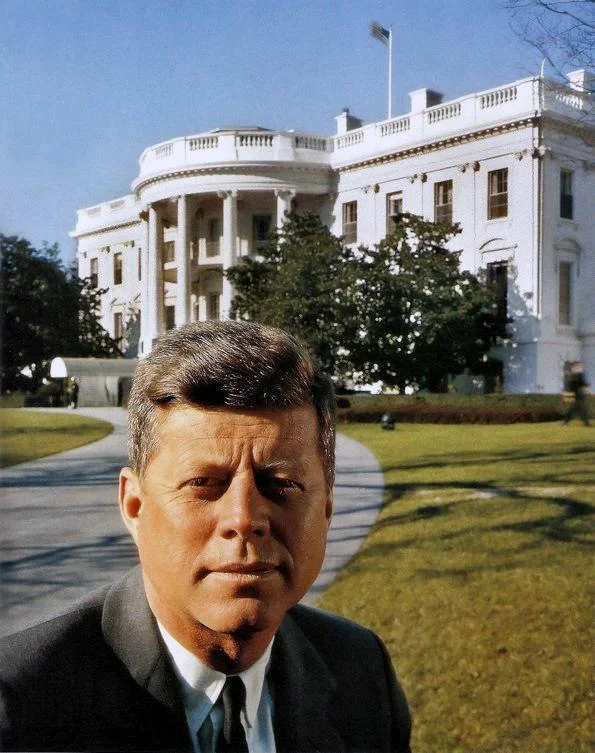 john-f-kennedy-and-his-family:

In front of White House