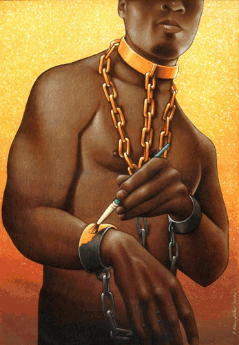 iamretrokid:
collegiatenaturals:
bxsedlxrd:
serendipity-craze:
madebyabvh:
Animated Pawel Kuczynski #2Original illustration by Pawel Kuczynski
but do you realize what this means?
vanity slave. very powerful message.
we’re still wearing chain…