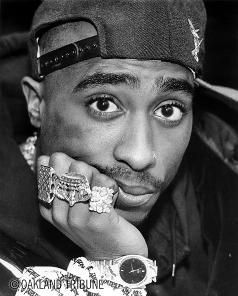 oaklandtribunearchives:
BLACK HISTORY MONTH
Tupac Shakur, seen in this January 7, 1992 photo, is the second highest selling rap artist of all time according to Billboard. His career was launched with the Digital Underground, an Oakland rap group. 
…