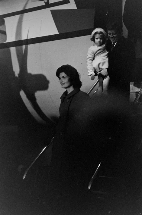 ladyfalcon:
President-elect and family arrive in Washington to prepare for a new administration. Kennedy couldn’t be more elated.