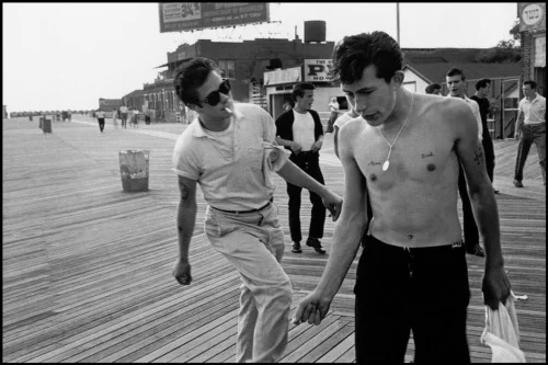 collective-history:

USA. New York City. Coney Island. 1959. Brooklyn Gang.
Bruce Davidson