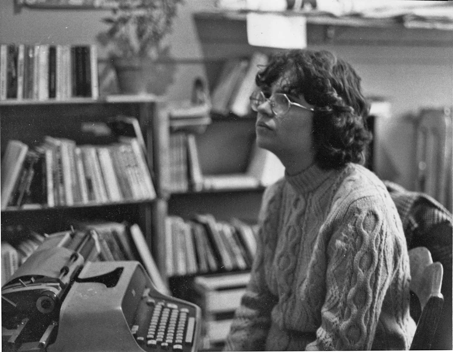 Mary Ann at the CWLU Office