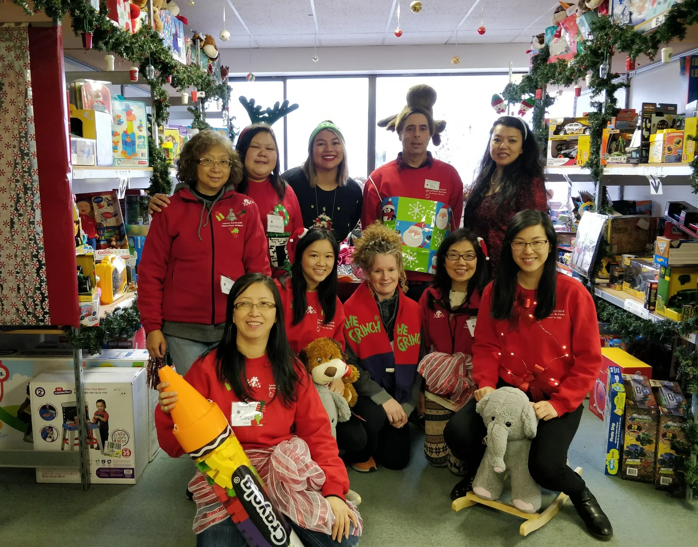 This year's awesome Toy Store and Registration Team.