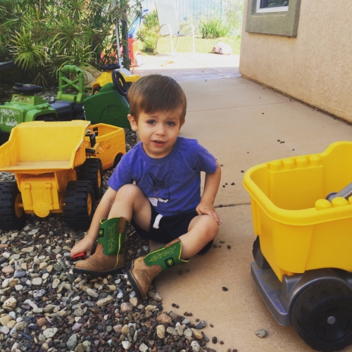 Being creative to me is renting a house that has a whole side yard full of rocks