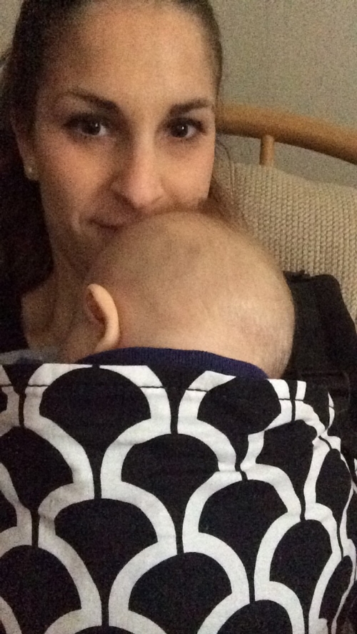 The rare time when my baby sleeps at church.