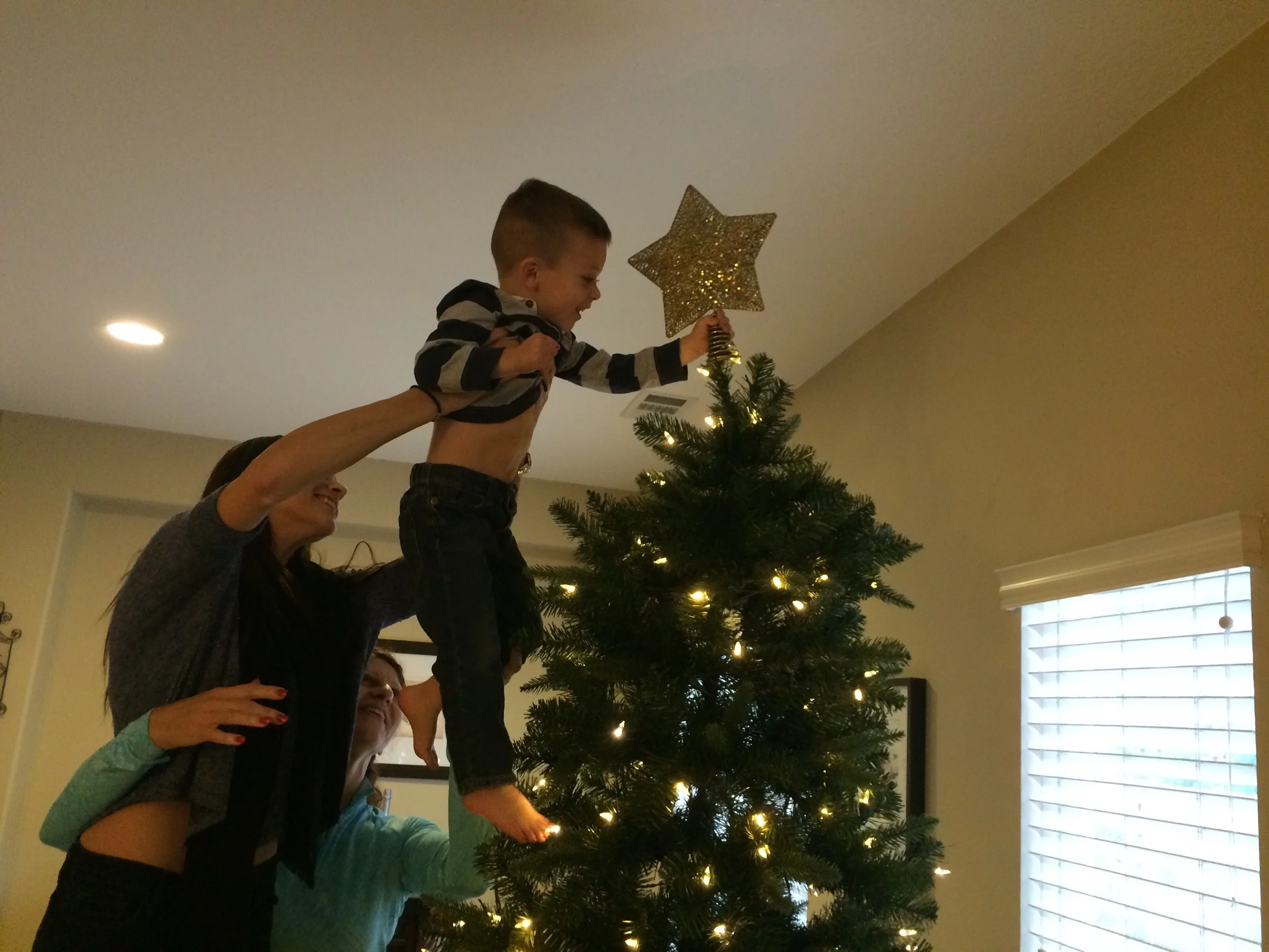 Calvin did the honors.