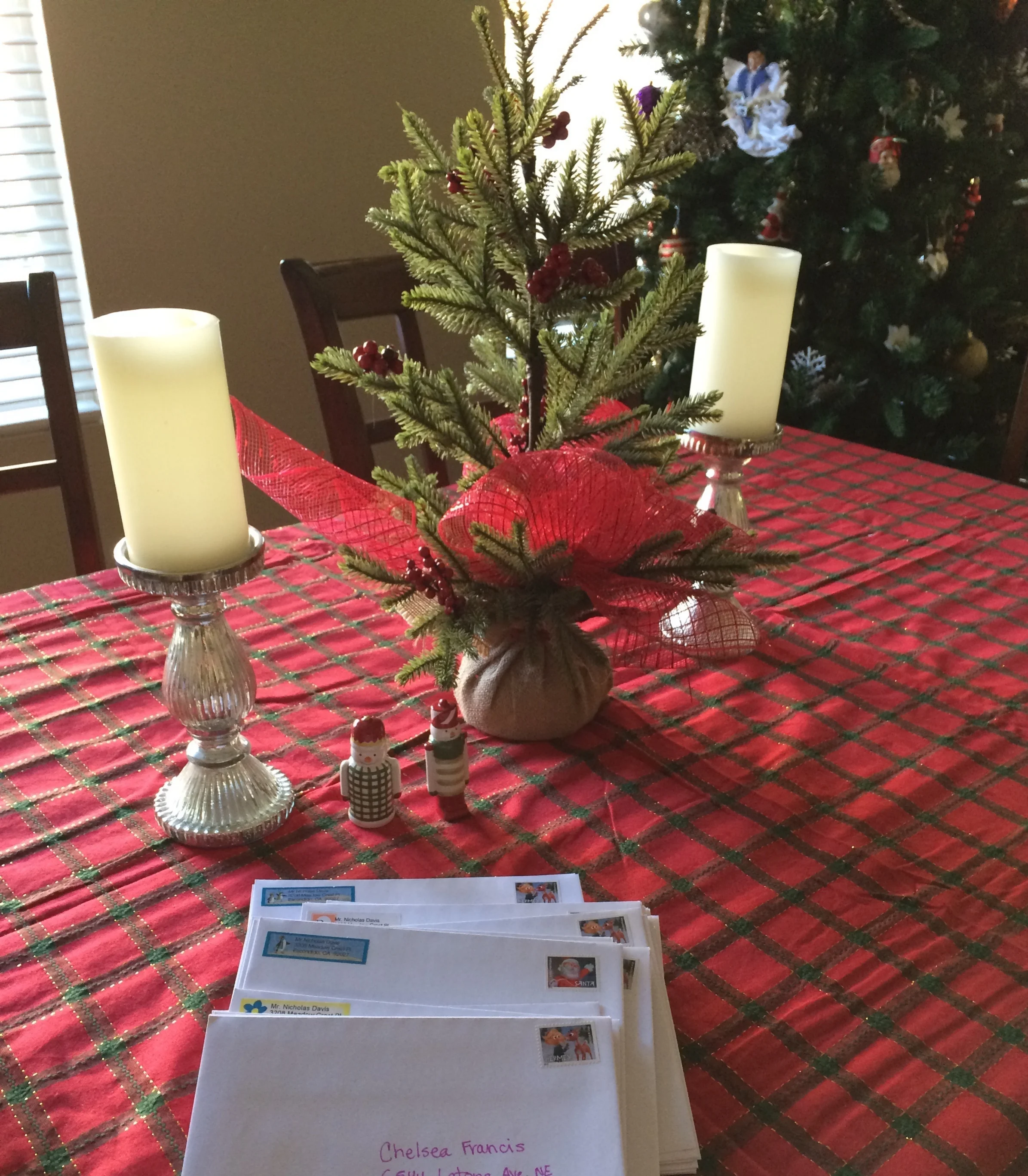 Christmas cards went out today. I can't wait to get some in the mail. I am like a kid.