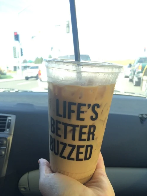 The best coffee! We got this on our way up.