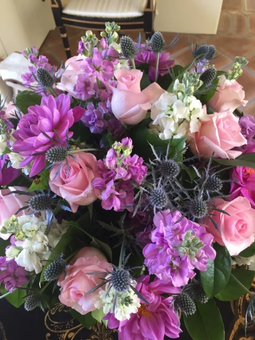 One of the beautiful bouquets at our friends house from Easter. 