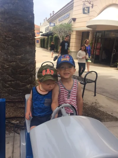 At the Carlsbad outlets where calvin made it very known once again that not everyone speaks english